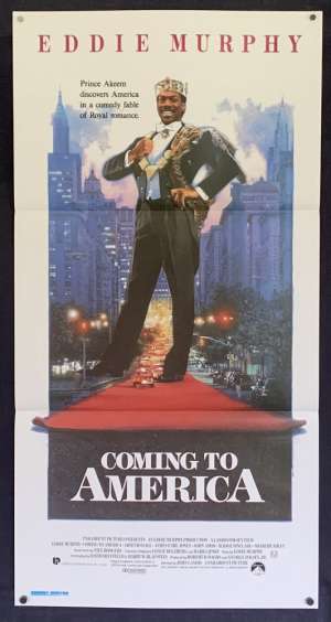 Coming To America Poster Original Daybill 1988 Eddie Murphy Drew Struzan Art