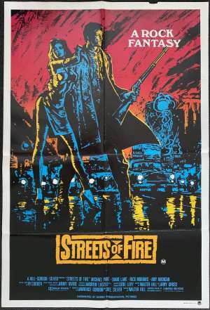 Streets Of Fire Poster Original One Sheet 1984 Michael Pare Rare Riehm Art
