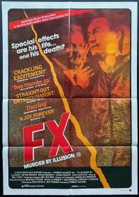 FX Murder By Illusion 1986 Bryan Brown One Sheet movie poster