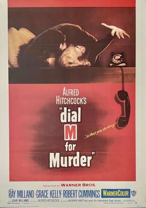 Dial M For Murder Poster Grace Kelly Commercial Reprint 1987