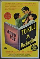 To Kill A Mockingbird Poster Original One Sheet 1962 Gregory Peck Robert Mulligan