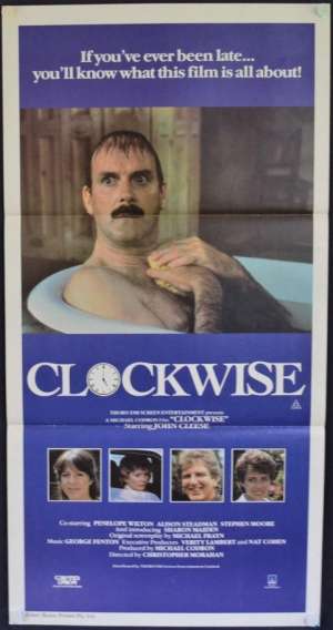 Clockwise Poster Original Daybill 1986 John Cleese Comedy