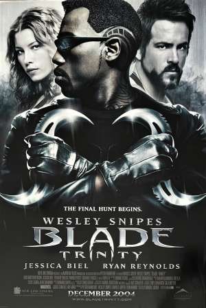 Blade Trinity Poster Original One Sheet 2004 Wesley Snipes Vampires