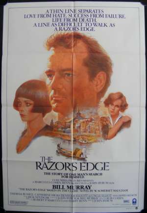 The Razor&#039;s Edge 1984 Bill Murray Tom Jung Artwork One sheet movie poster