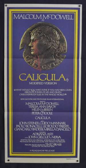 Caligula Poster Original Daybill 1979 Erotica Rome Malcolm McDowell
