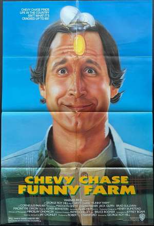 Funny Farm Poster Original USA One Sheet 1988 Chevy Chase