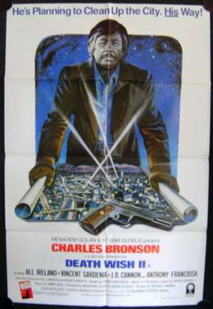 Death Wish 2 Poster Original One Sheet 1982 Charles Bronson Vigilante