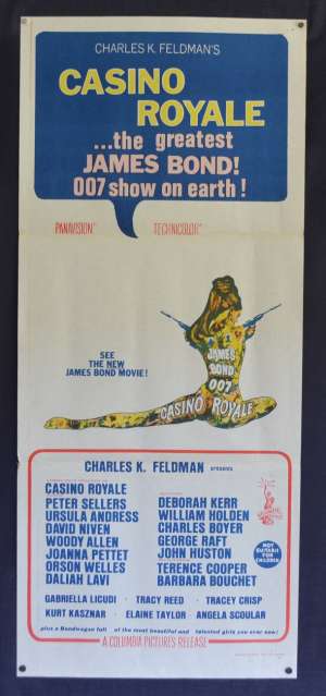 Casino Royale Daybill Poster Original 1967 James Bond 007 Rare