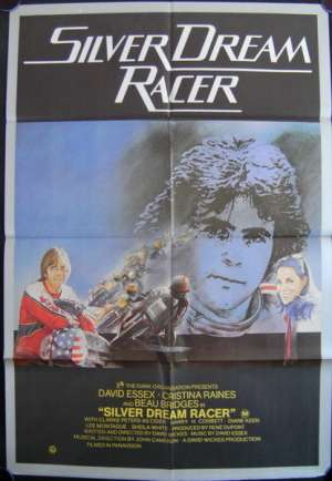 Silver Dream Racer Poster Original One Sheet 1980 David Essex Biker