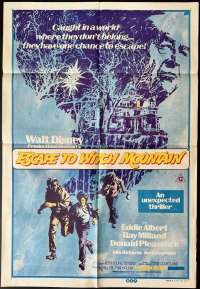 Escape To Witch Mountain Poster Original One Sheet 1975 Disney Eddie Albert