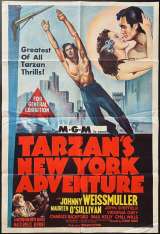 Tarzans New York Adventure Poster One Sheet Original Weissmuller