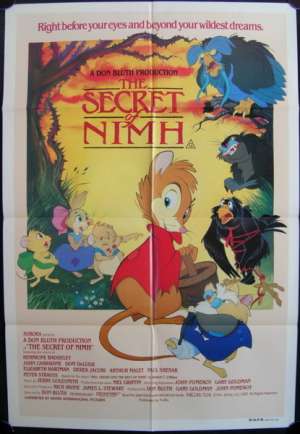 The Secret Of Nimh Poster Original One Sheet 1982 Dom DeLuise Don Bluth