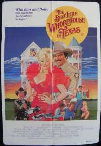 The Best Little Whorehouse In Texas 1982 Burt Reynolds One Sheet movie poster