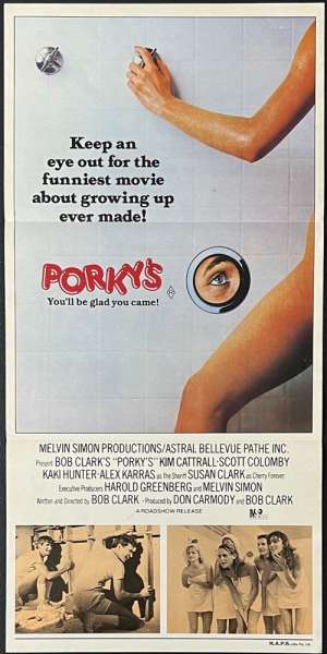 Porky&#039;s Movie Poster Original Daybill 1981 Kim Cattrall Dan Monahan