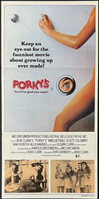Porky's Movie Poster Original Daybill 1981 Kim Cattrall Dan Monahan