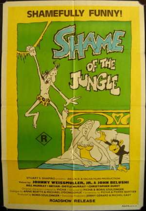 Shame Of The Jungle Movie Poster Original One Sheet