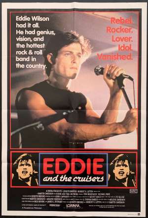 Eddie And The Cruisers Poster Original One Sheet 1983 Michael Pare