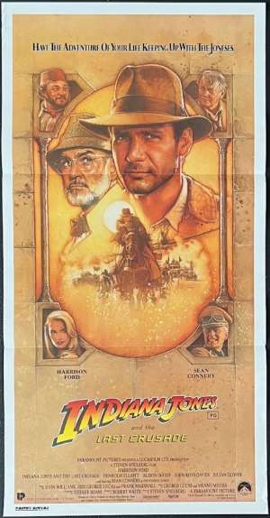 Indiana Jones And The Last Crusade Poster Original Daybill 1989 Harrison Ford