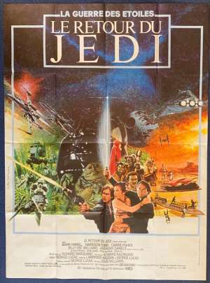 Return Of The Jedi Poster Original French One Panel &quot;Grande&quot; 1983 Star Wars