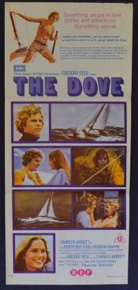 The Dove Poster Original Daybill 1974 Daybill Joseph Bottoms Gregory Peck