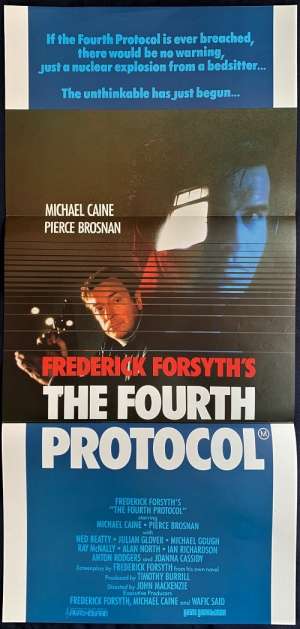 The Fourth Protocol Poster Original Daybill Michael Caine Pierce Brosnan