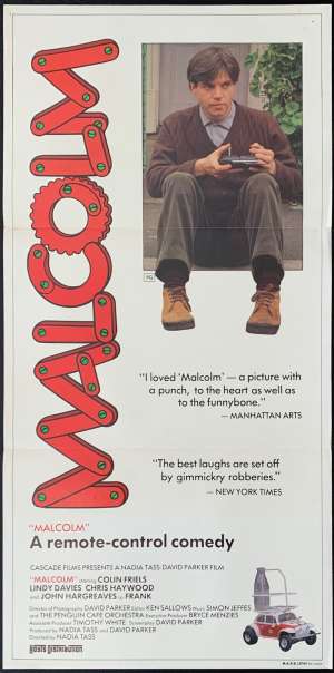 Malcolm Movie Poster Original Daybill 1986 Colin Friels John Hargreaves