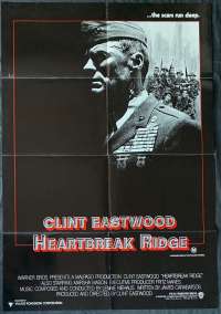 Heartbreak Ridge One Sheet Movie Poster Clint Eastwood Korean War