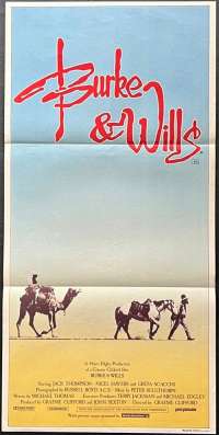 Burke And Wills Poster Original Daybill 1985 Jack Thompson Chris Haywood