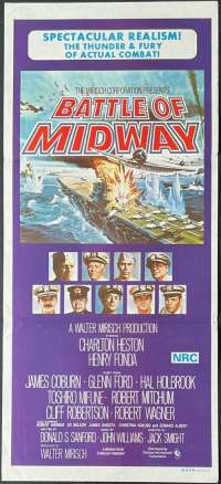 Battle Of Midway Poster Original Daybill 1976 Charlton Heston Henry Fonda