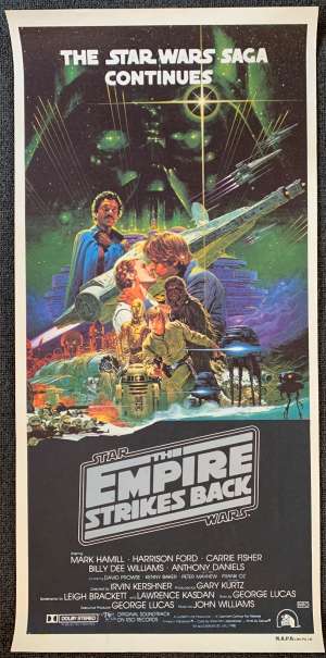 The Empire Strikes Back Poster Original Daybill 1980 Harrison Ford Ohrai Art