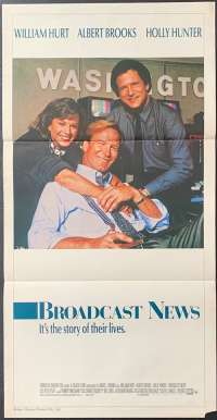 Broadcast News Movie Poster Original Daybill 1987 Albert Brooks Holly Hunter