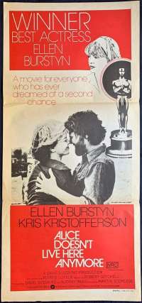 Alice Doesn&#039;t Live Here Anymore Poster Original Daybill 1974 Ellen Burstyn
