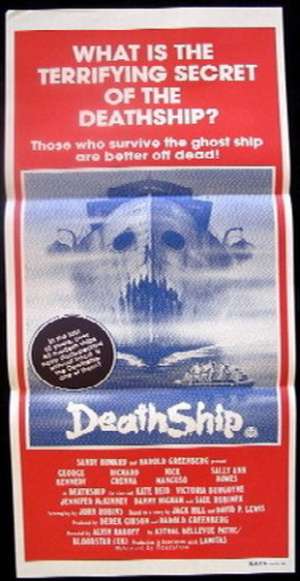 Death Ship 1980 Daybill movie poster George Kennedy Richard Crenna