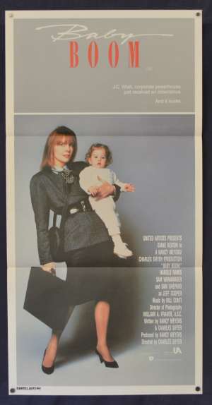 Baby Boom Movie Poster Original Daybill 1987 Diane Keaton Sam Shepard