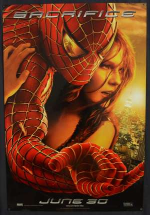 Spiderman 2 Movie Poster Original One Sheet USA Advance Toby Macguire