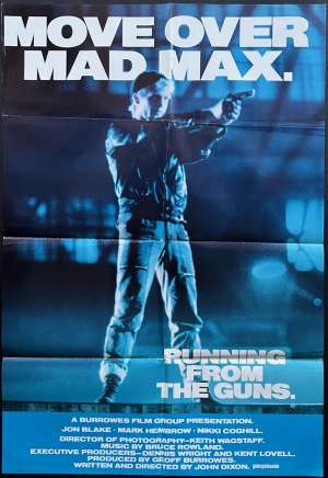 Running From The Guns Poster Original One Sheet 1987 Jon Blake
