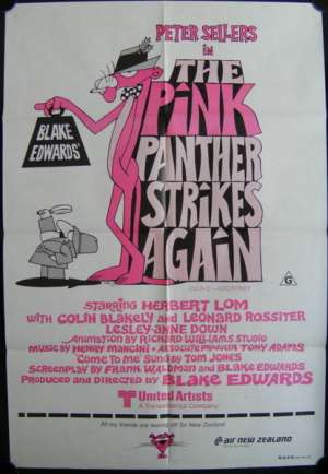 The Pink Panther Strikes Again 1976 Peter Sellers One Sheet movie poster