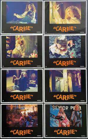 Carrie Lobby Card Set 11x14 USA Original 1976 Sissy Spacek Horror