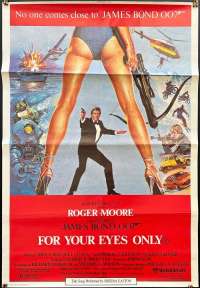 For Your Eyes Only Poster Original One Sheet 1981 Roger Moore James Bond