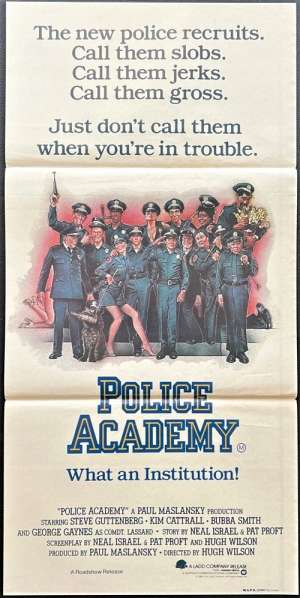 Police Academy Poster Original Daybill 1984 Steve Guttenberg Drew Struzan Art