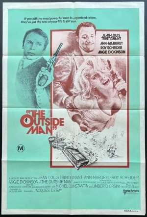 The Outside Man Poster One Sheet 1972 Ann-Margaret Roy Scheider