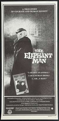 The Elephant Man Poster Original Daybill 1980 Anthony Hopkins John Hurt