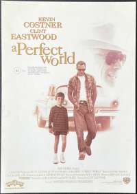 A Perfect World 1993 Clint Eastwood Kevin Costner Hand Bill movie poster