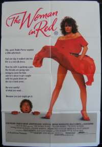The Woman In Red One Sheet Poster 1984 Gene Wilder  Kelly LeBrock