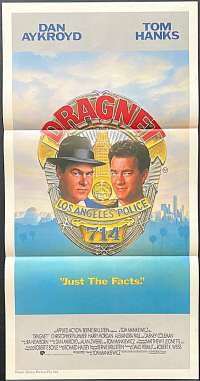 Dragnet Poster Original Daybill 1987 Tom Hanks Dan Aykroyd Cops