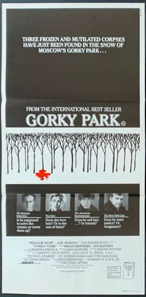 Gorky Park Poster William Hurt Australian Daybill Movie poster