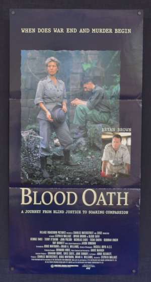 Blood Oath 1990 aka Prisoners Of The Sun Daybill poster Bryan Brown Russell Crowe