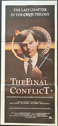 The Final Conflict Movie Poster Original Daybill Sam Neill Omen 3
