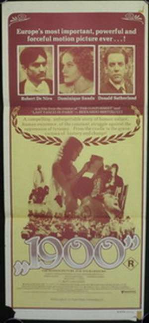 1900 Movie Poster Original Daybill 1976 Robert De Niro Bernado Bertolucci