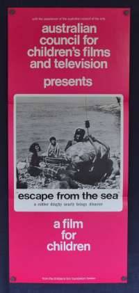 Escape From The Sea Movie Poster Original Daybill Children's Film Foundation